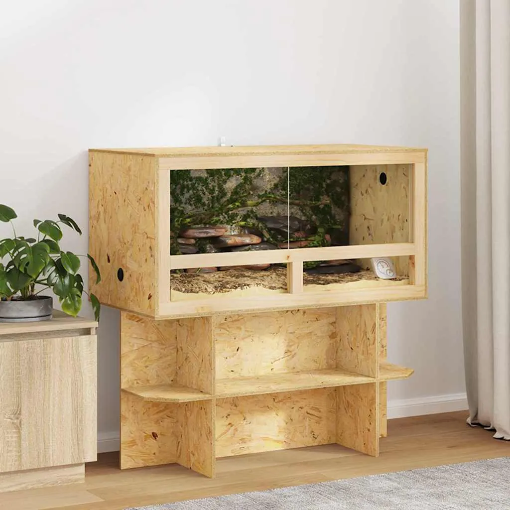 vidaxl terarij smeđa 100 x 50 x 100 cm osb - slika 1