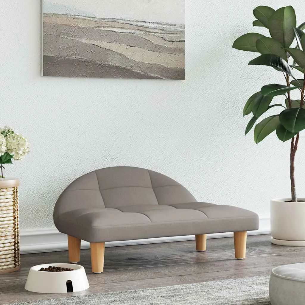vidaXL Krevet za pse smeđesivi 70x52x30 cm od tkanine - Venlo