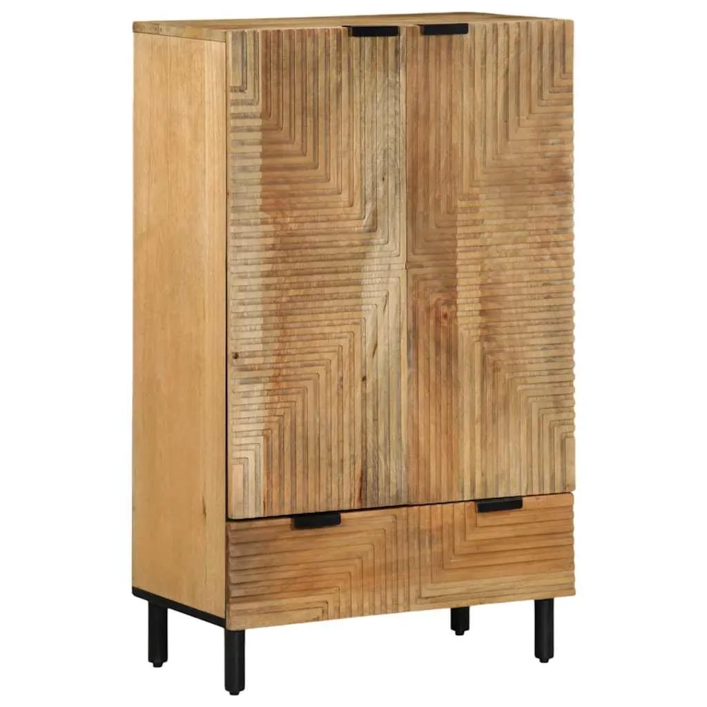 vidaxl visoka ploča smeđa 60x33x100 cm puno drvo mango - slika 1