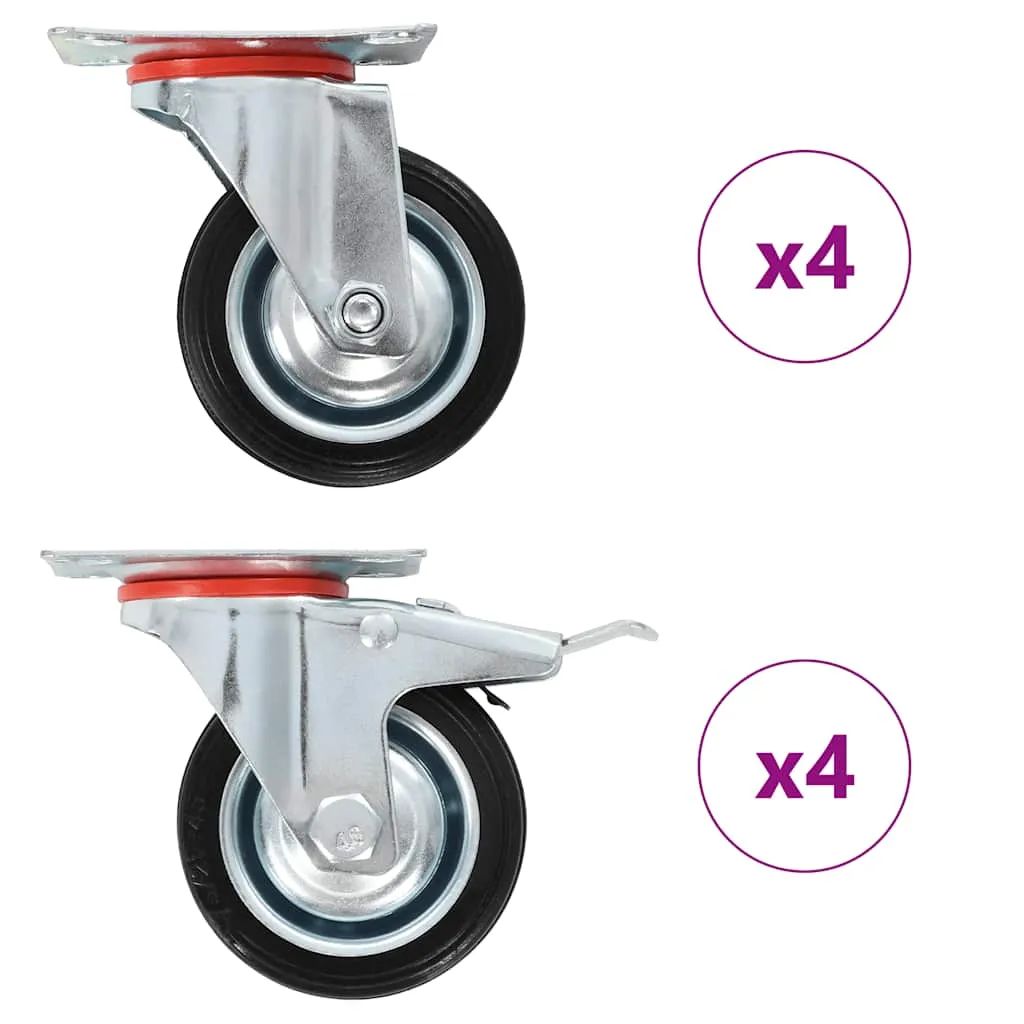 vidaxl okretni kotačići 8 kom 75 mm - slika 1