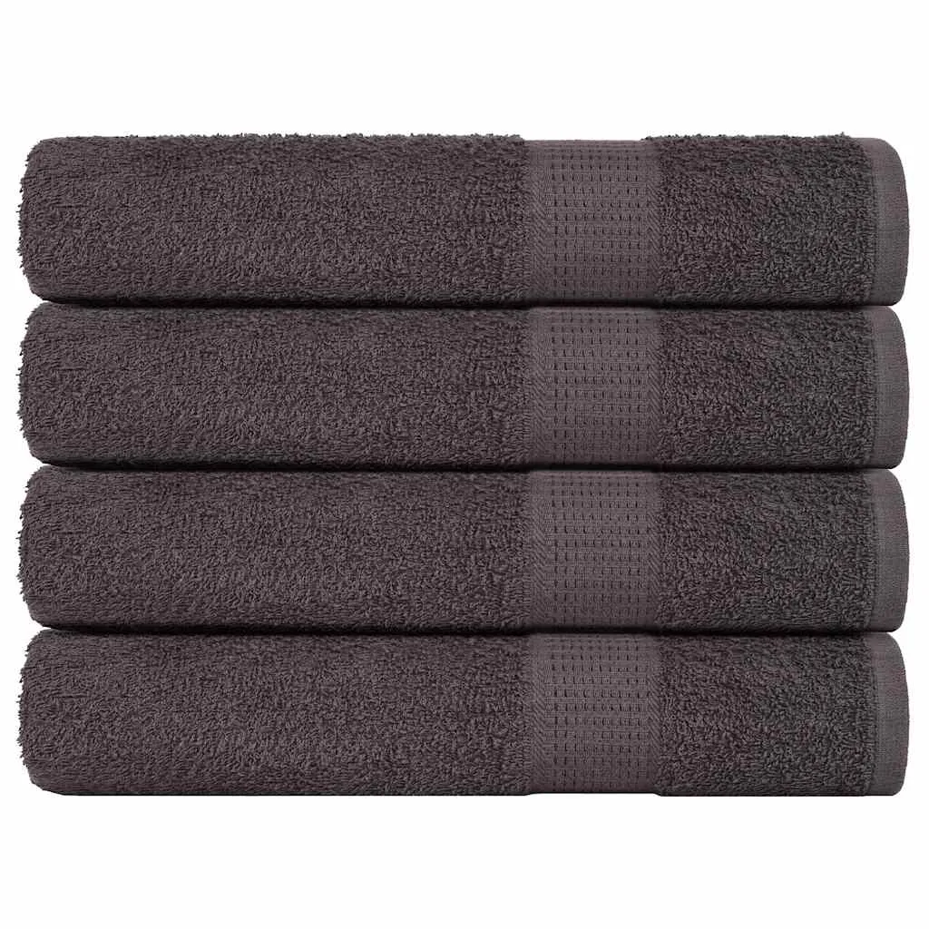 vidaxl ručnici frogn 4 kom antracit 100x200 cm 360 g/m² - slika 1