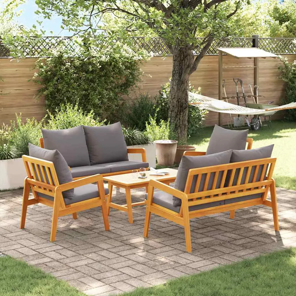 vidaXL Bistro set 5 kom. Smeđa Čvrsto drvo akacije - Venlo