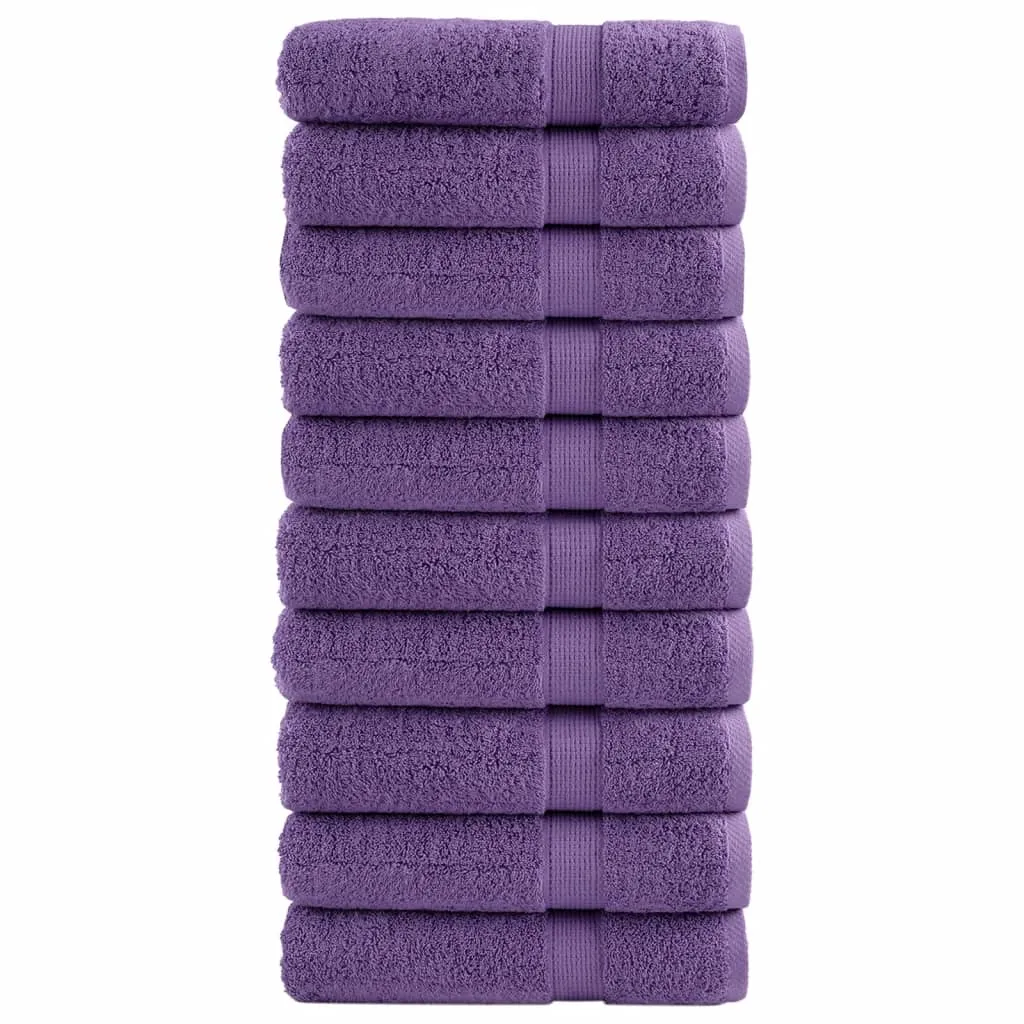 vidaxl ručnici za ruke solund 10 kom ljubičasti 50x100 cm 600 gsm - slika 1