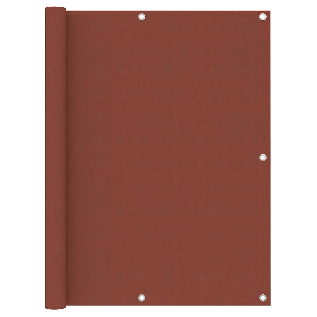 vidaXL Balkonski zastor terakota 120 x 500 cm od tkanine Oxford - Venlo