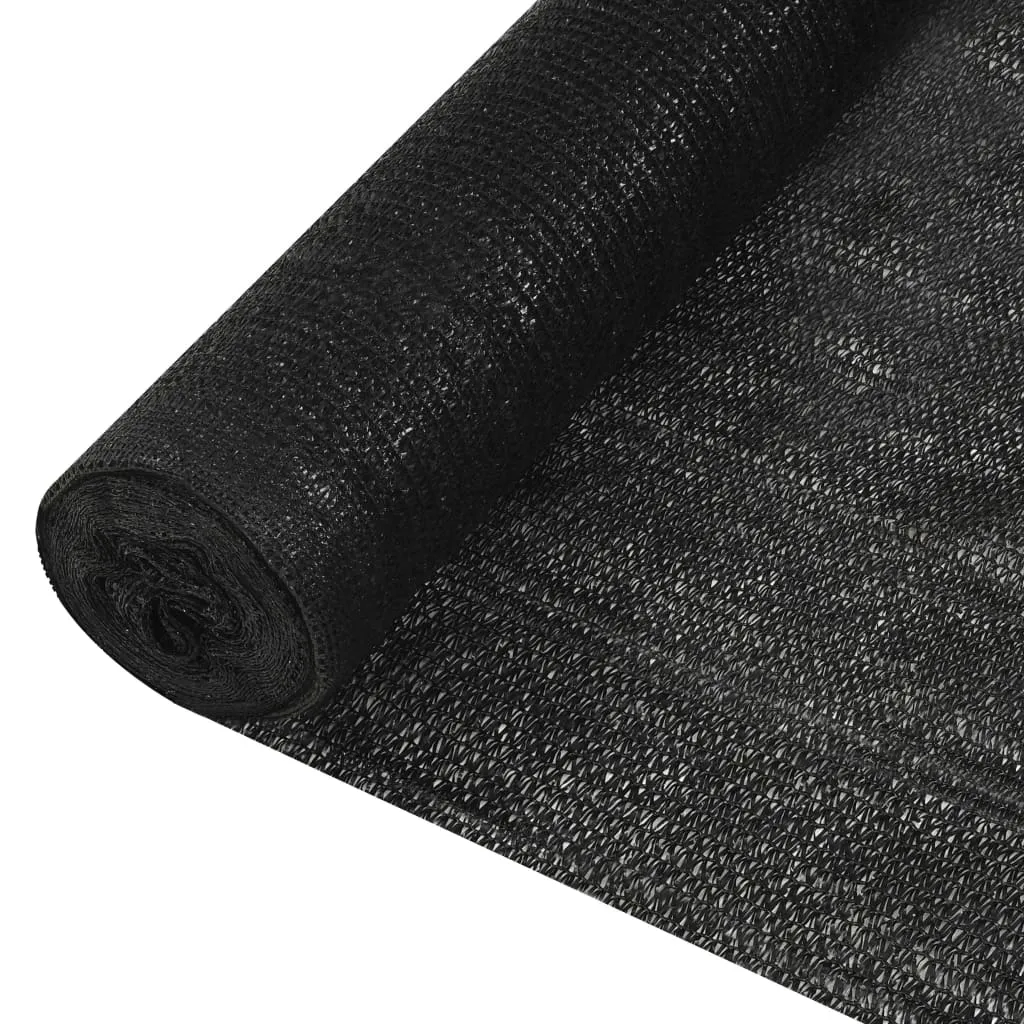 vidaXL Mreža za privatnost crna 1,8 x 50 m HDPE 195 g/m² - Venlo