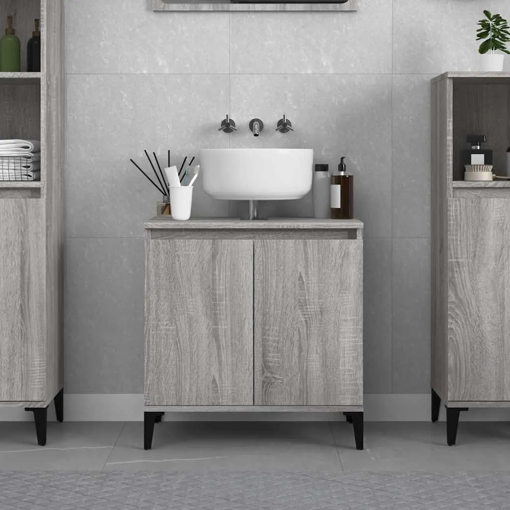 vidaXL Ormarić za umivaonik boja hrasta sonome 58x33x60 cm drveni - Venlo