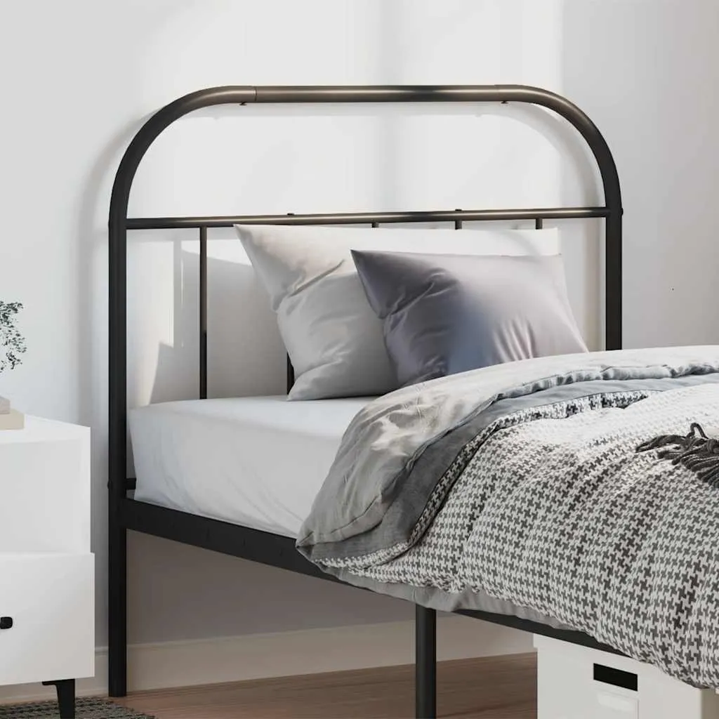 vidaXL Metalno zamjensko uzglavlje crno 100 cm - Venlo