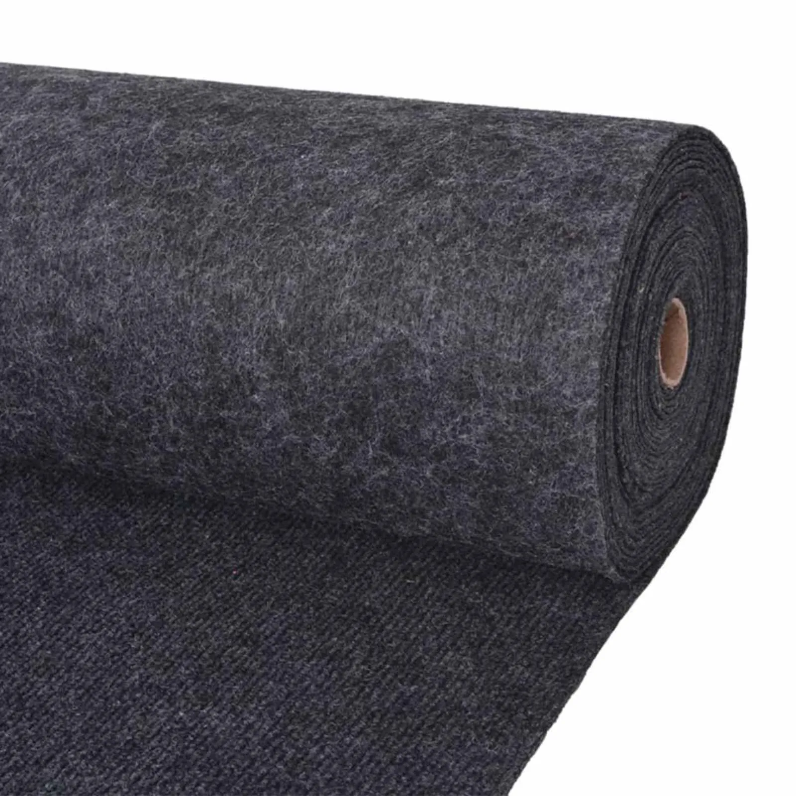 vidaXL Tepih Antracit 1,2 x 15 m Poliester - Venlo