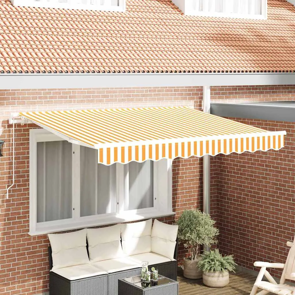 vidaXL Povlačivi tende Žuta 300 x 200 cm tkanina - Venlo