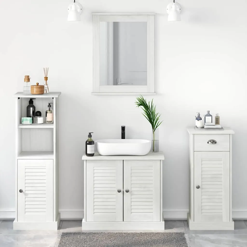 vidaXL Set namještaja za kupaonicu 4 kom. Antič White - Venlo