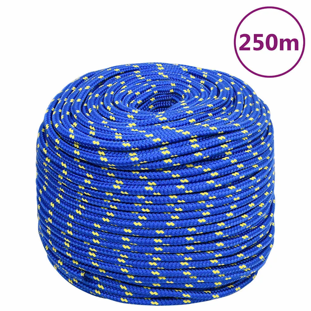 vidaxl brodski konop plavi 6 mm 250 m od polipropilena - slika 1