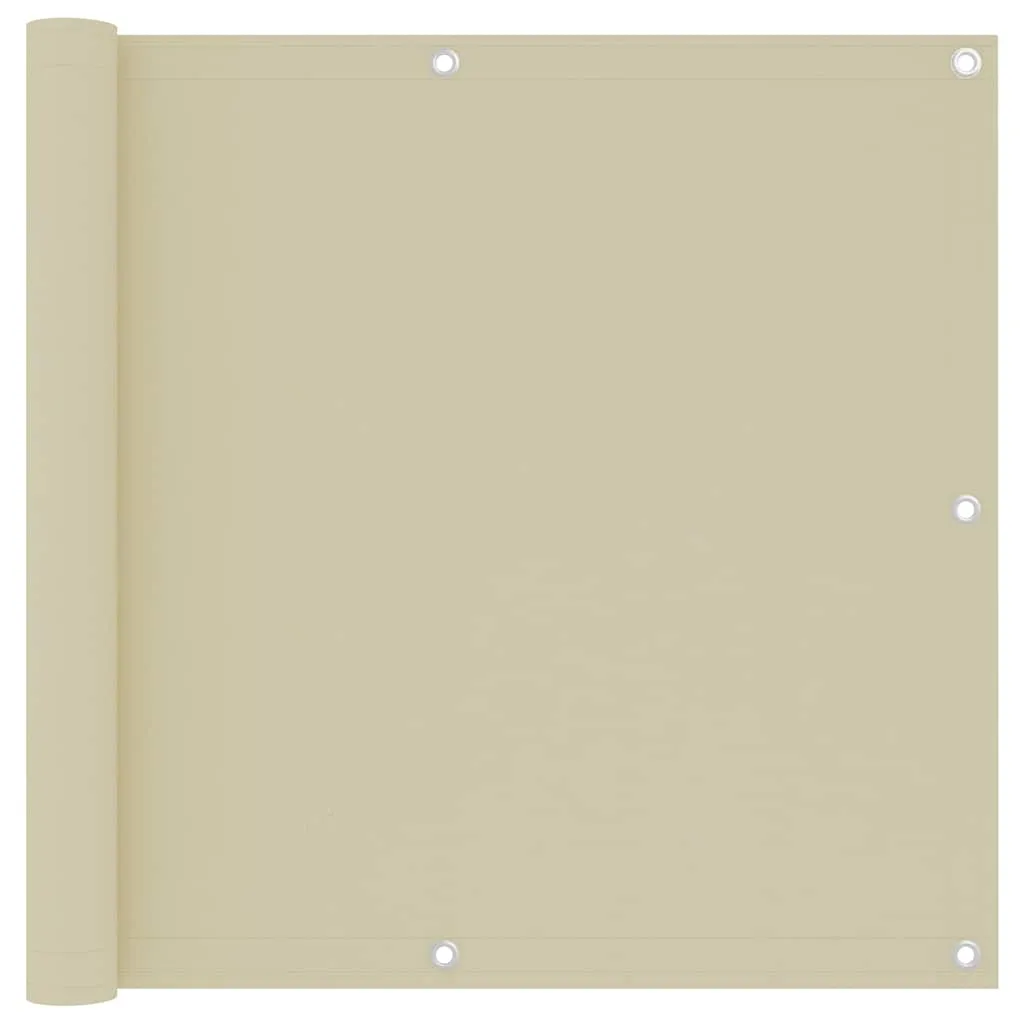 vidaXL Balkonski zastor krem 90 x 500 cm od tkanine Oxford - Venlo