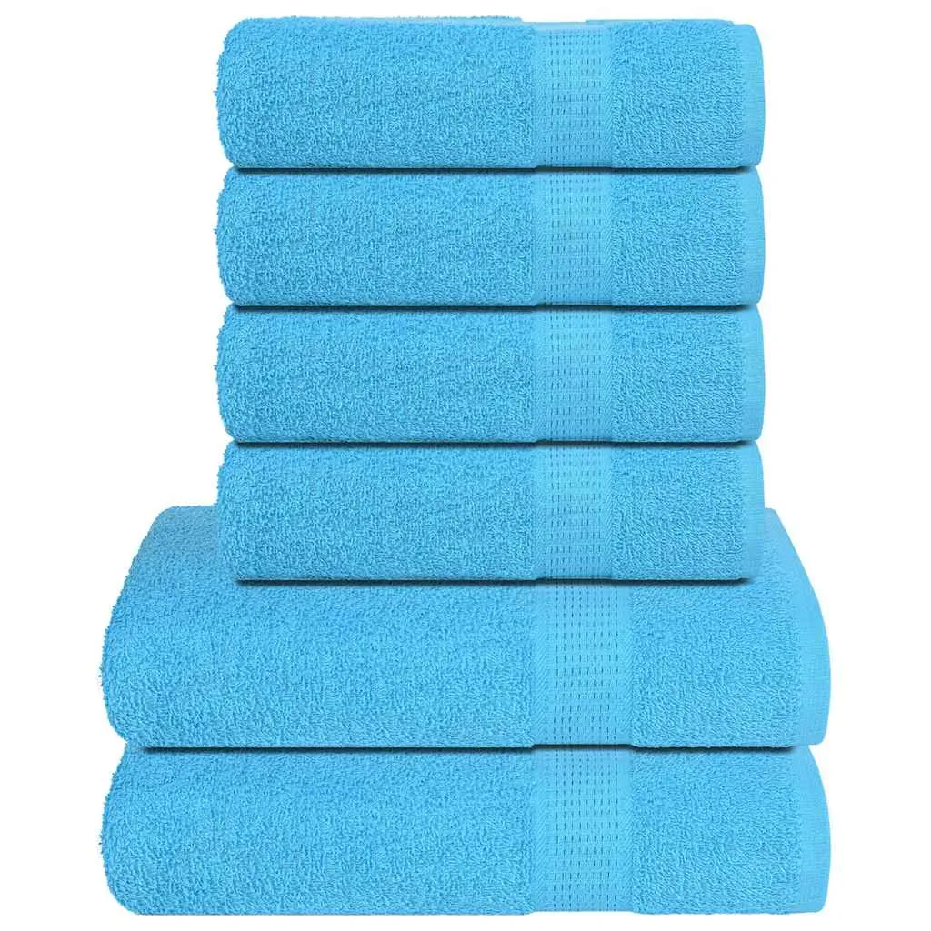 vidaxl set ručnika od 6 dijelova frogn tirkizni 360 g/m² - slika 1