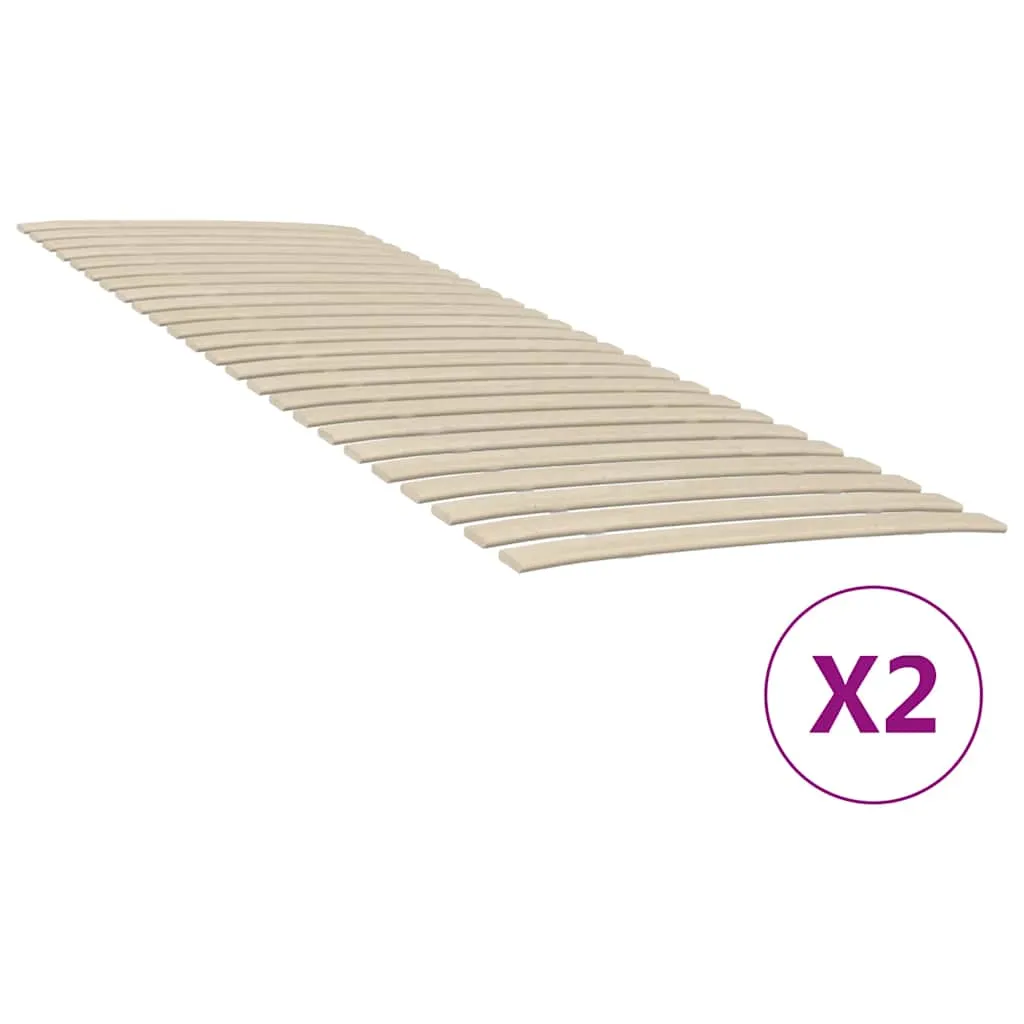 vidaXL Zamjenske letvice za krevet s 48 letvica 2 kom 80x200 cm - Venlo
