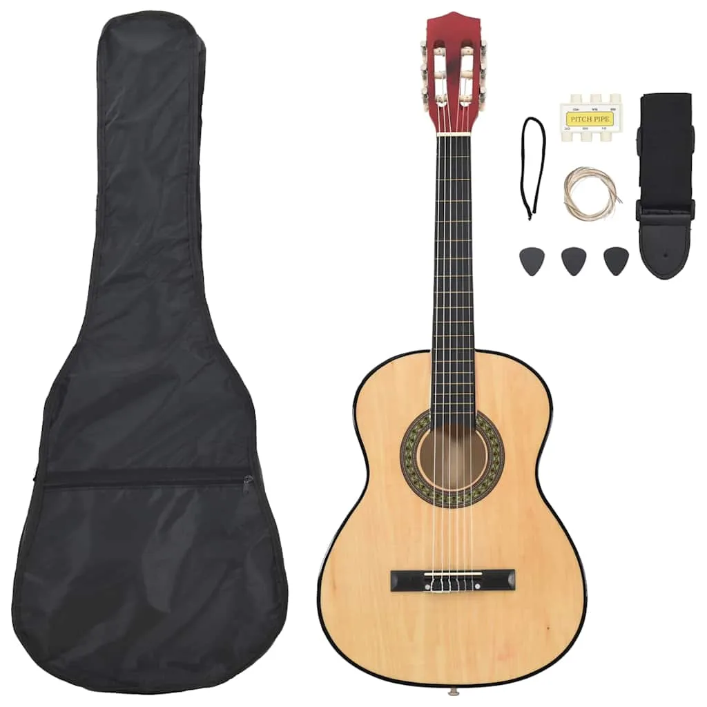 vidaxl 8-dijelni set klasične gitare za početnike 3/4 36 " - slika 1