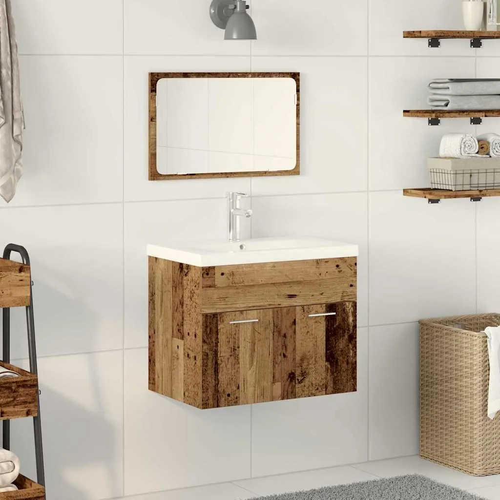 vidaXL Kupaonski ormar Staro drvo 60 x 38,5 x 46 cm Konstruirano drvo - Venlo