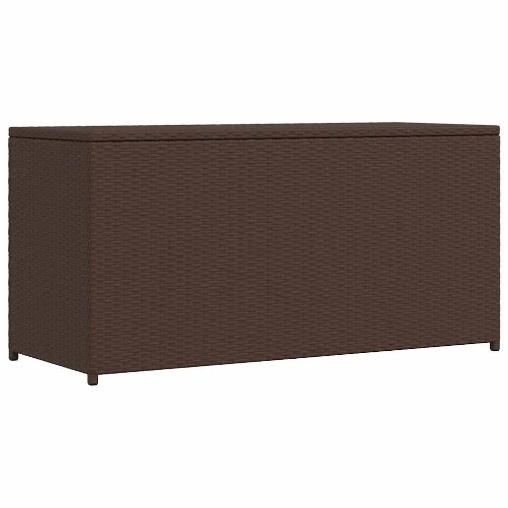 vidaXL Vrtna kutija za pohranu od poliratana smeđa 120 x 50 x 60 cm - Venlo