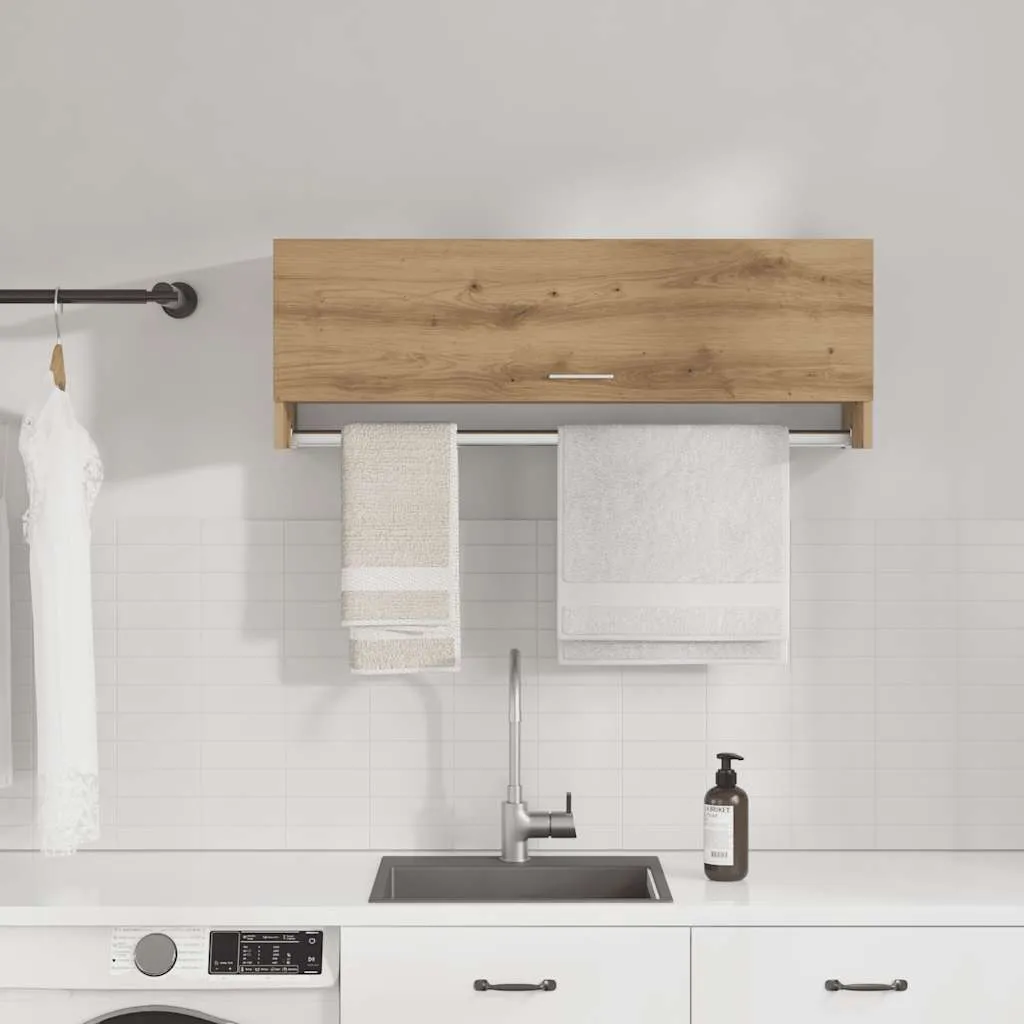 vidaxl ormar artisan hrast 100x32,5x35 cm izrađeno drvo - slika 1
