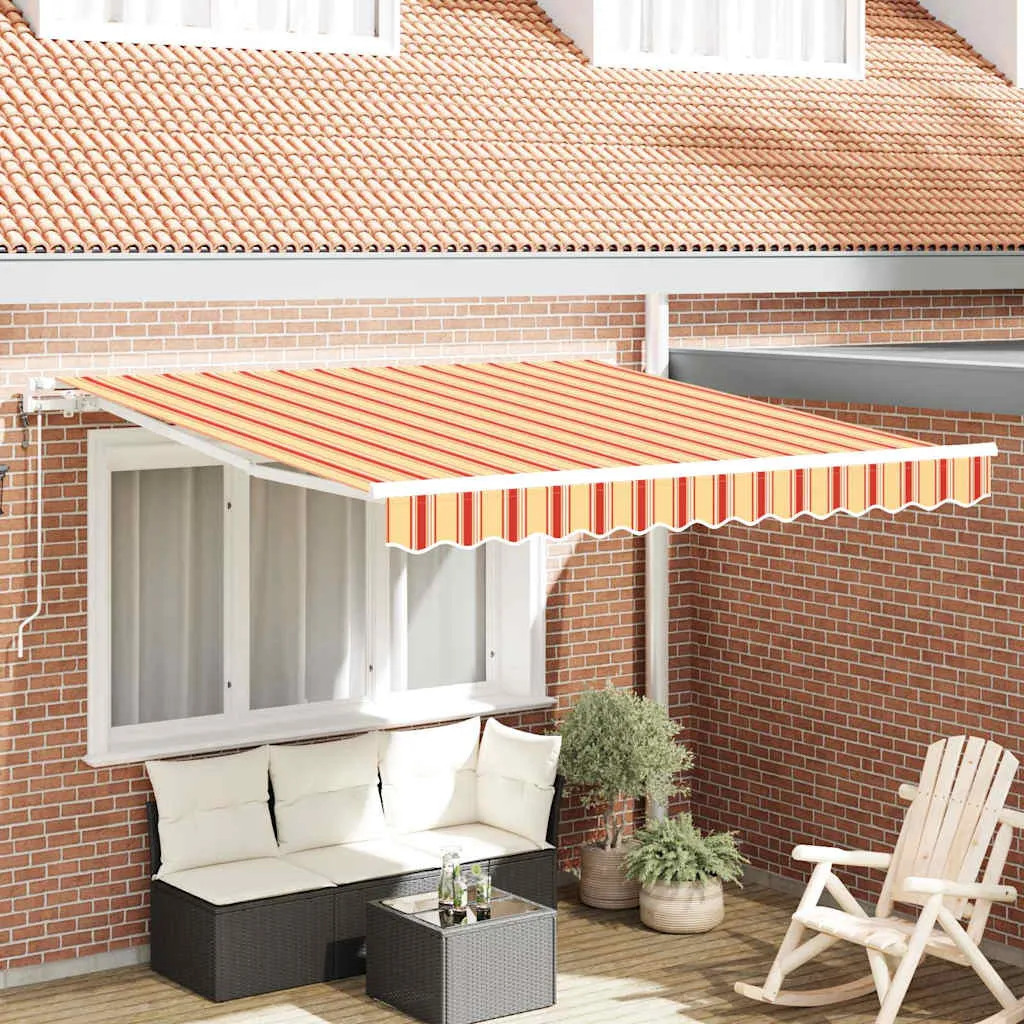 vidaXL Povlačivi tende Žuta i narančasta 300 x 250 cm - Venlo