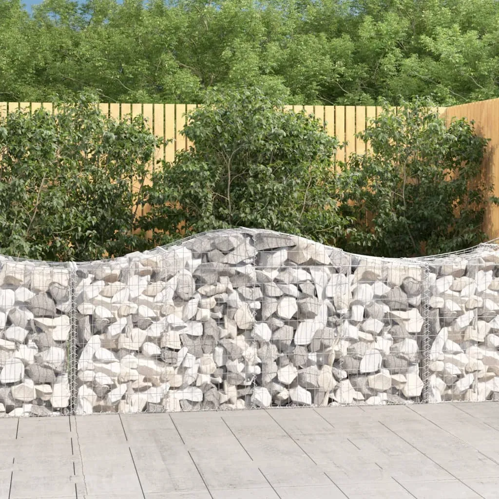 vidaXL Lučne gabionske košare 30 kom 200x50x80/100cm pocinčano željezo - Venlo