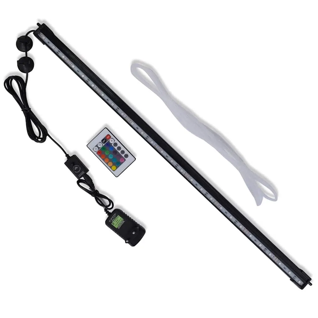 vidaxl led svjetiljka s mjehurićima za akvarij rgb 71 cm - slika 1