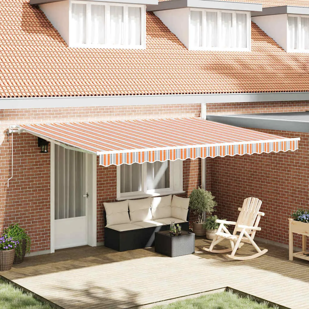 vidaXL Povlačivi tende Šareni 450 × 300 cm Tkanina i Aluminij - Venlo
