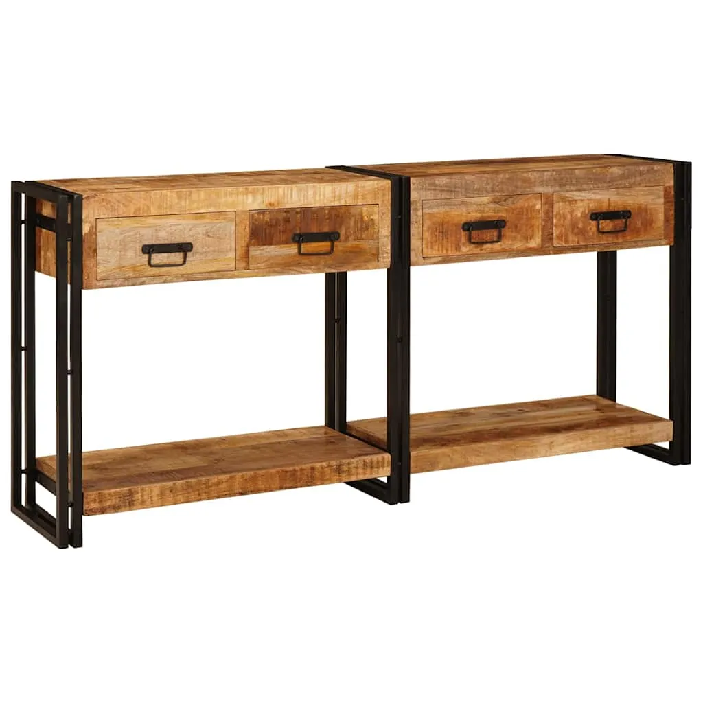 vidaXL Konzolni stolovi 2 kom. Smeđa 161 x 33 x 75 cm - Venlo