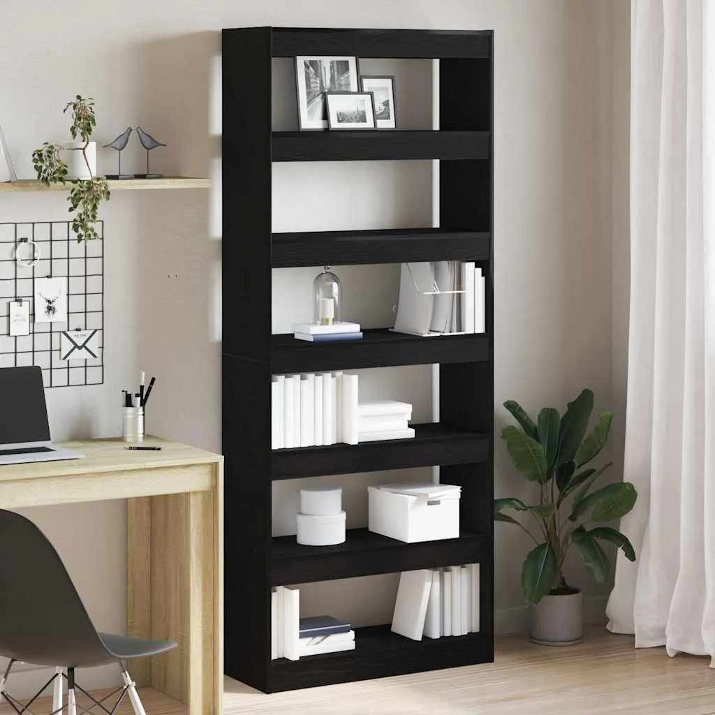 vidaXL Ormarić za knjige 6 razina 80 x 30 x 198 cm Konstruirano drvo - Venlo