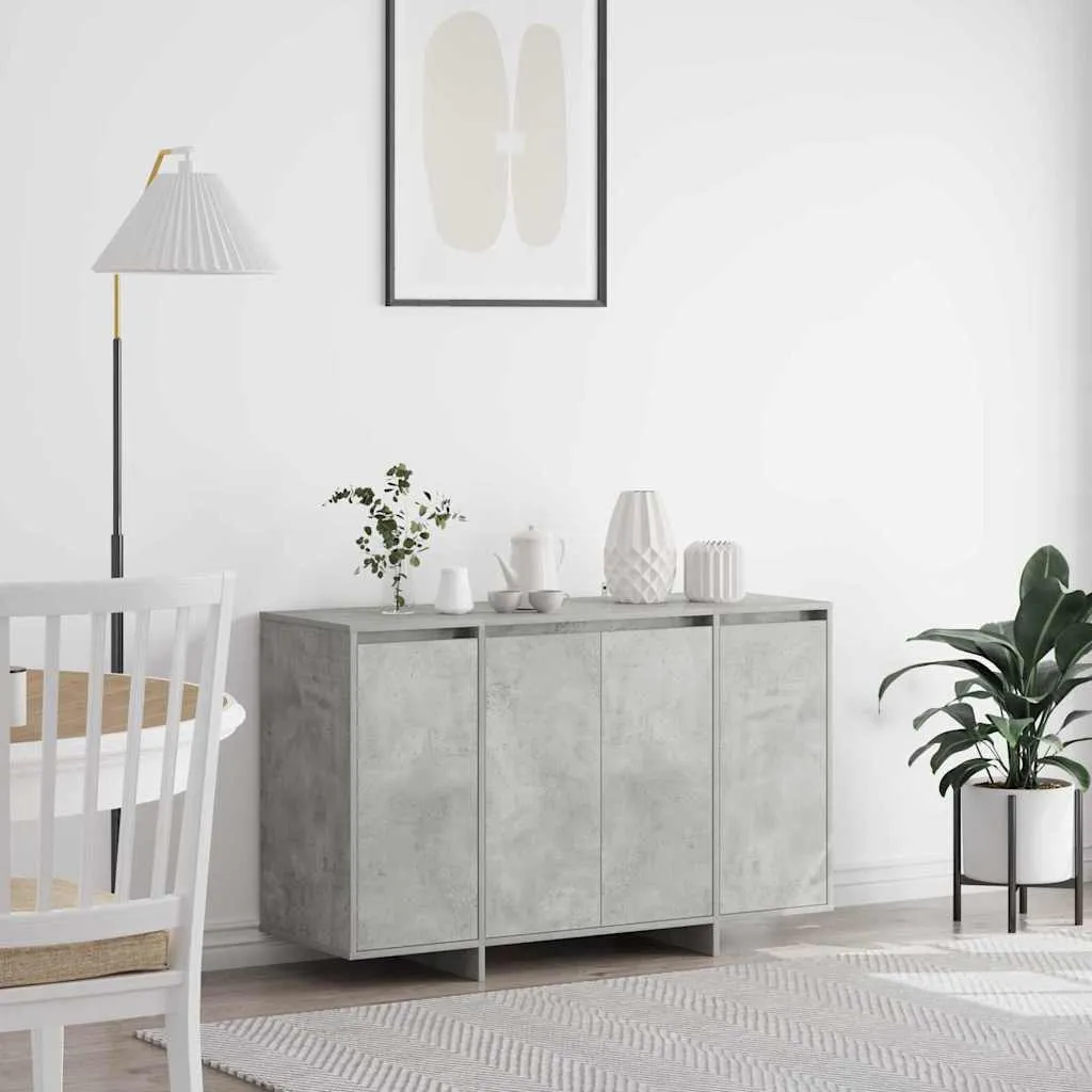 vidaXL Kreveta Betonski sivi 120 x 41 x 75 cm Konstruirano drvo - Venlo