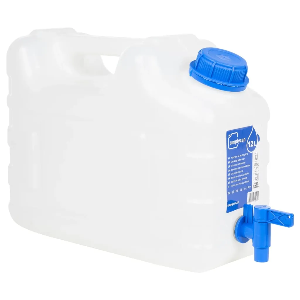 vidaxl spremnik za vodu sa slavinom prozirni 10 l plastični - slika 1