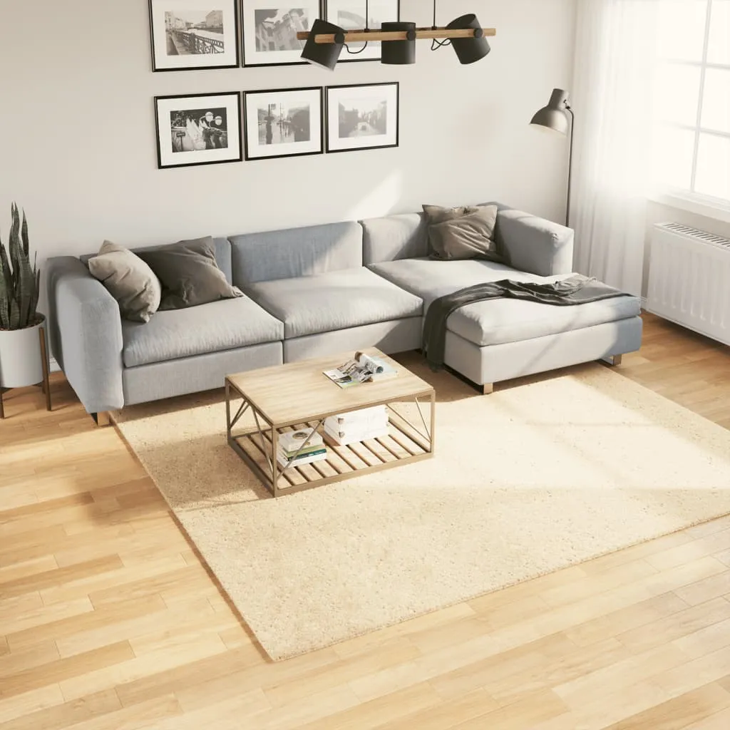 vidaXL Tepih HUARTE kratkih vlakana mekani i perivi krem 240x240 cm - Venlo