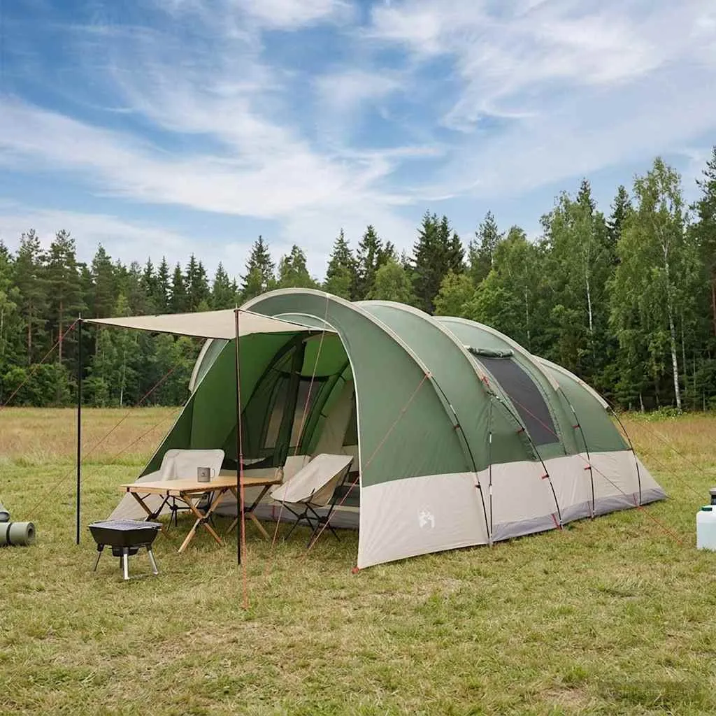 vidaxl tunelski šator 560 x 395 x 212 cm zelena - slika 1