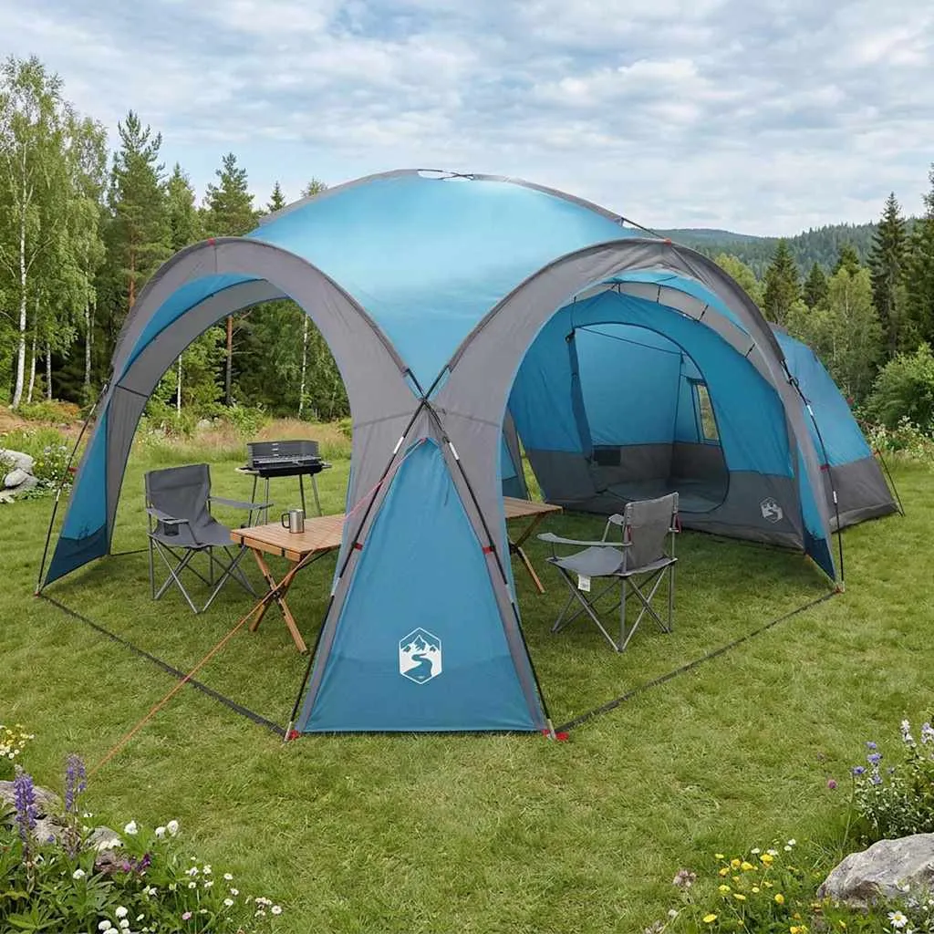 vidaxl bočna šatora plava 410 x 410 x 250 cm poliester i čelik - slika 1