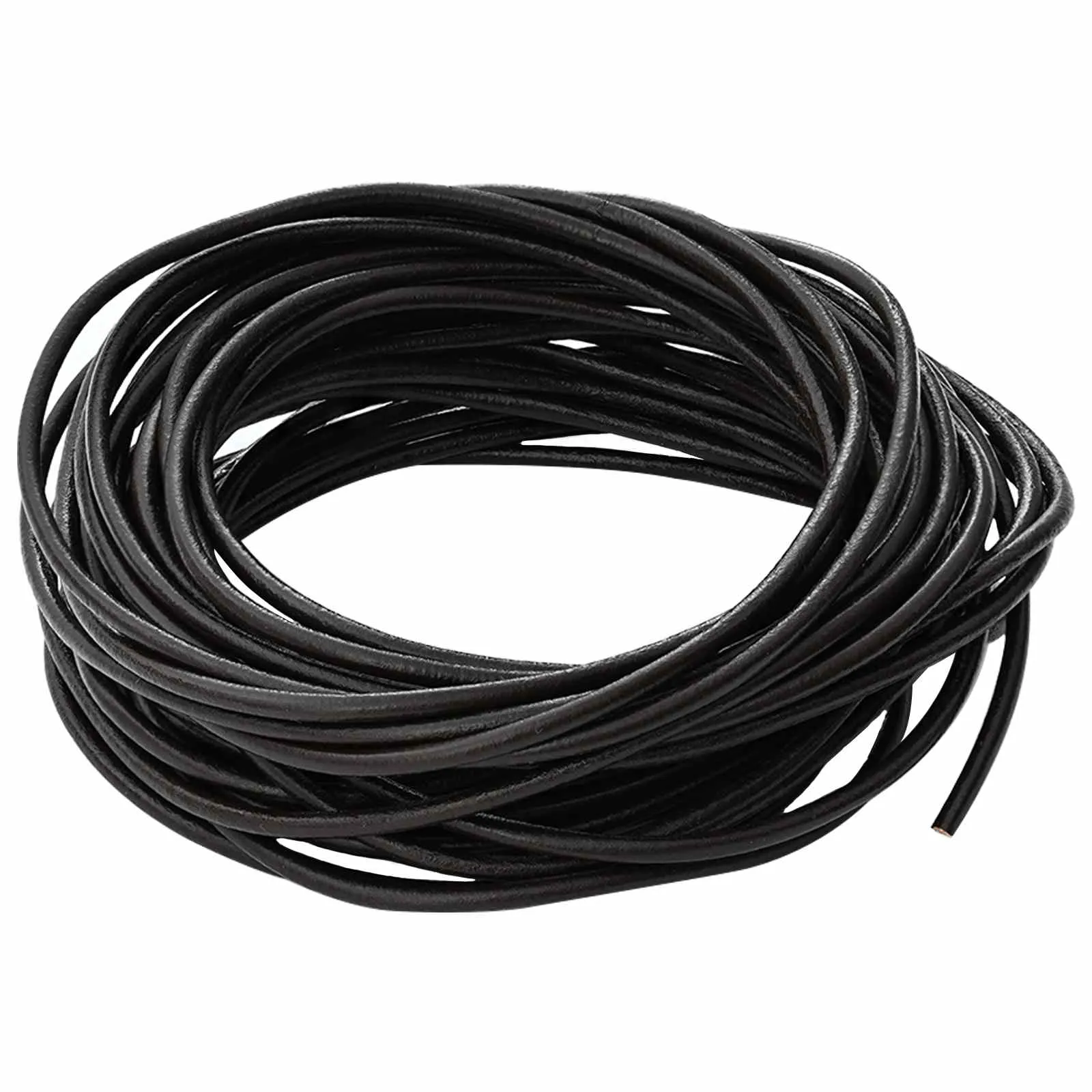 vidaxl kožni konop 1 tamno smeđa ø3 mm x 5 m koža - slika 1