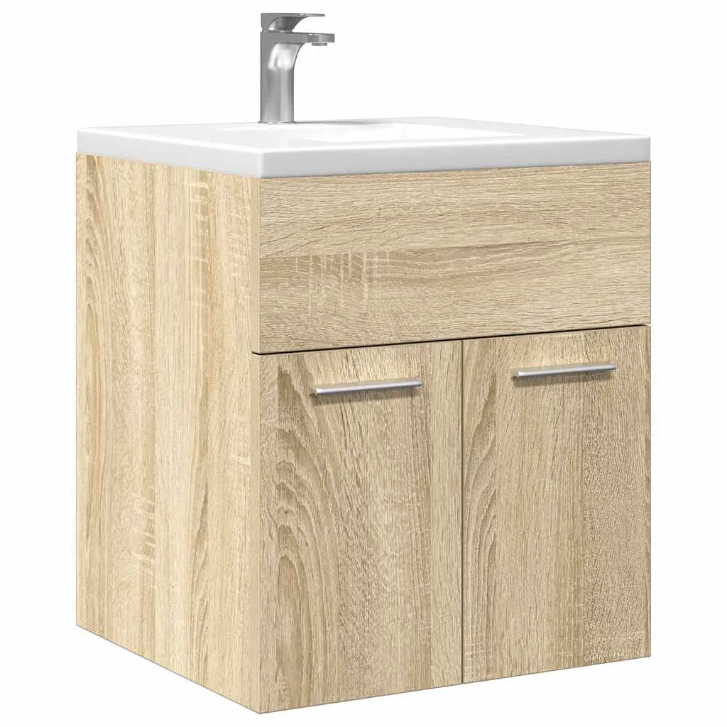 vidaxl kupaonski ormarić za umivaonik sonoma hrast 41x38,5x46 cm - slika 1