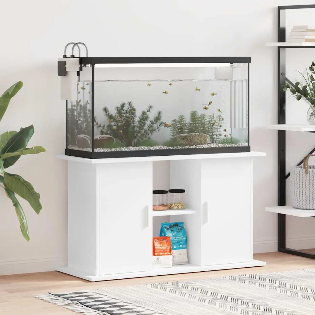 vidaxl stalak za akvarij bijeli 101 x 41 x 58 cm od konstruiranog drva - slika 1