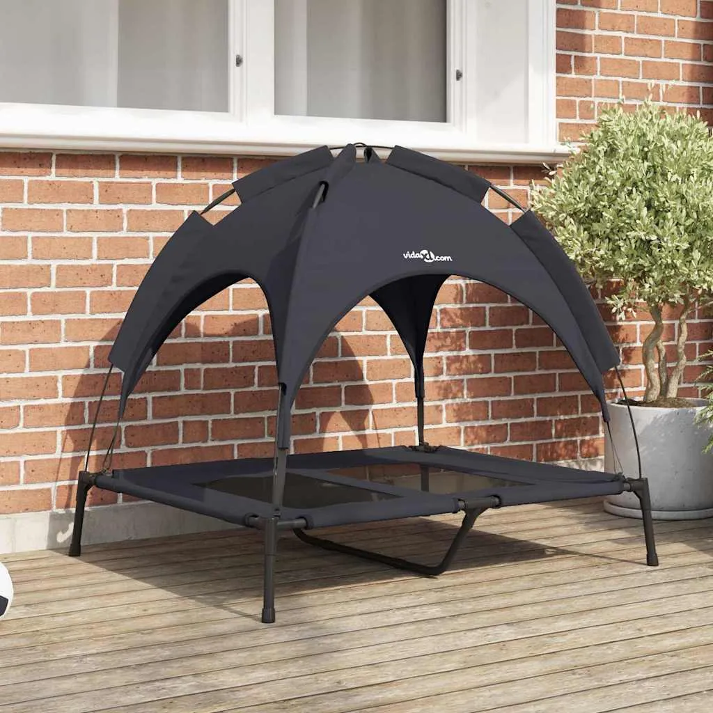 vidaxl krevet za psa crna 92 x 77 x 82,5 cm čelik - slika 1