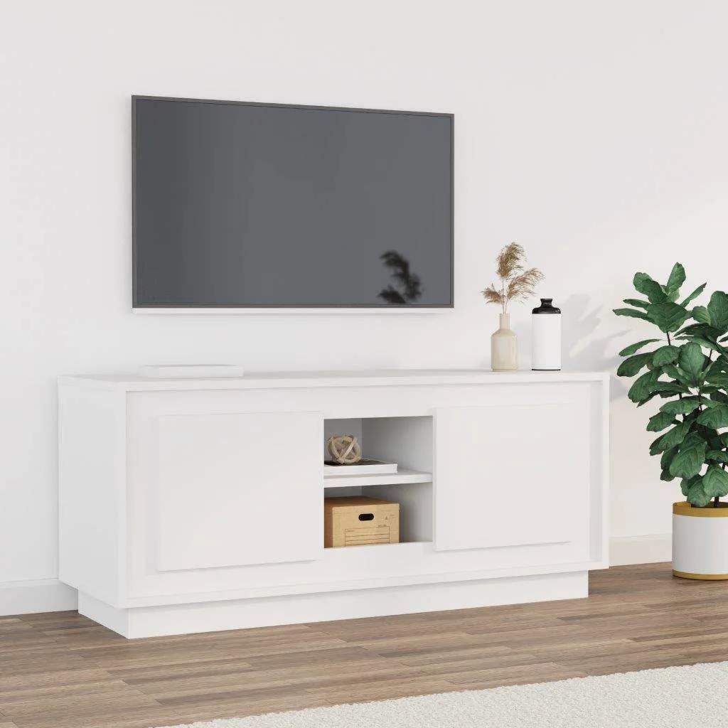 vidaXL TV ormarić bijeli 102 x 35 x 45 cm od konstruiranog drva - Venlo