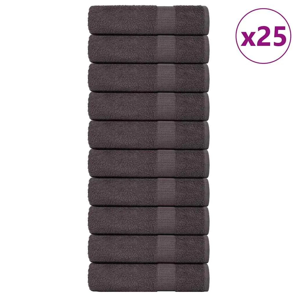 vidaxl ručnici za kupanje frogn 25 kom antracit 100x150 cm 360 g/m² - slika 1