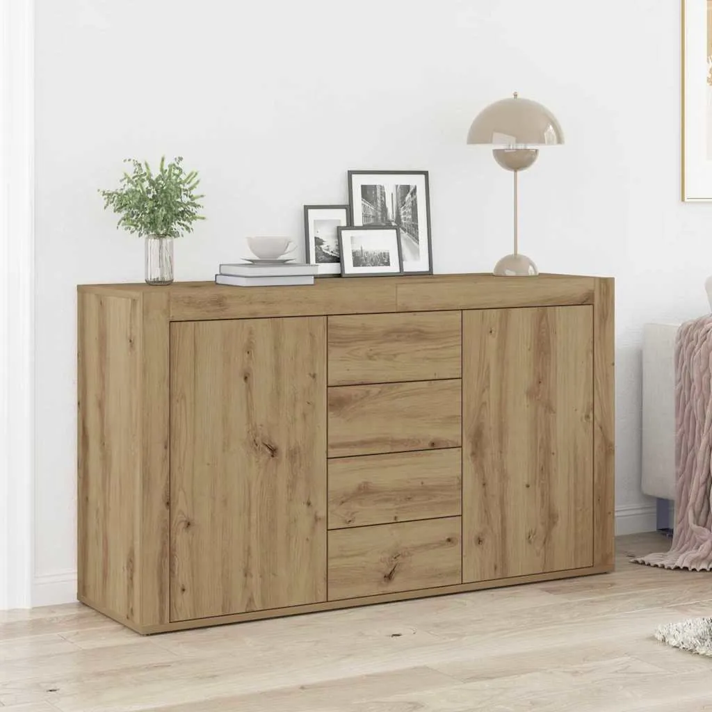 vidaXL Kreveta Umjetnički hrast 120 x 36 x 69 cm Konstruirano drvo - Venlo