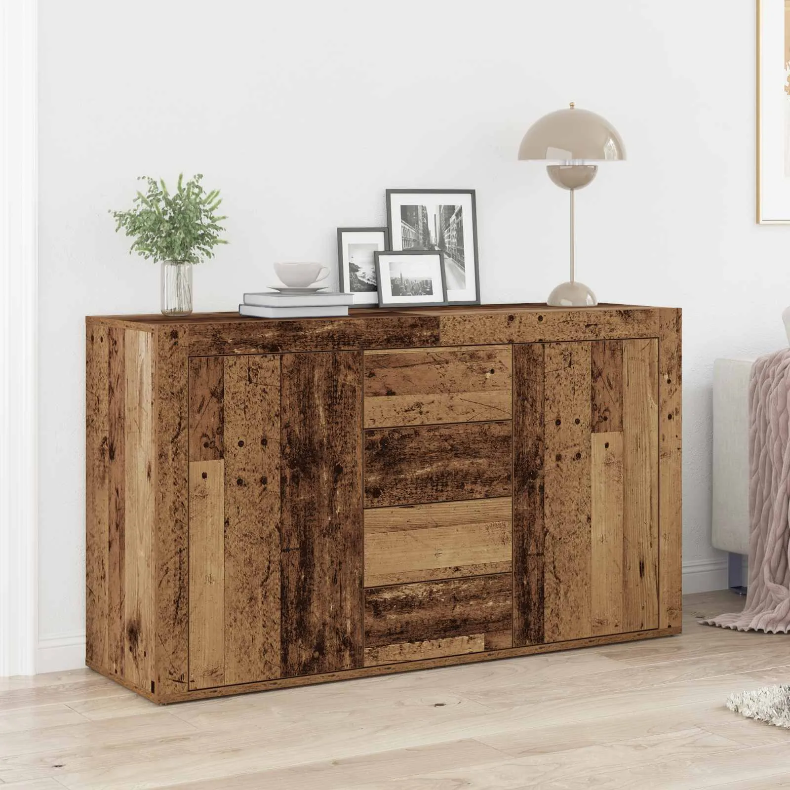 vidaXL Kreveta Staro drvo 120 x 36 x 69 cm Konstruirano drvo - Venlo