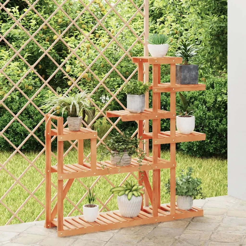 vidaXL Stalak za cvijeće 110 x 25 x 111 cm od masivne jelovine - Venlo