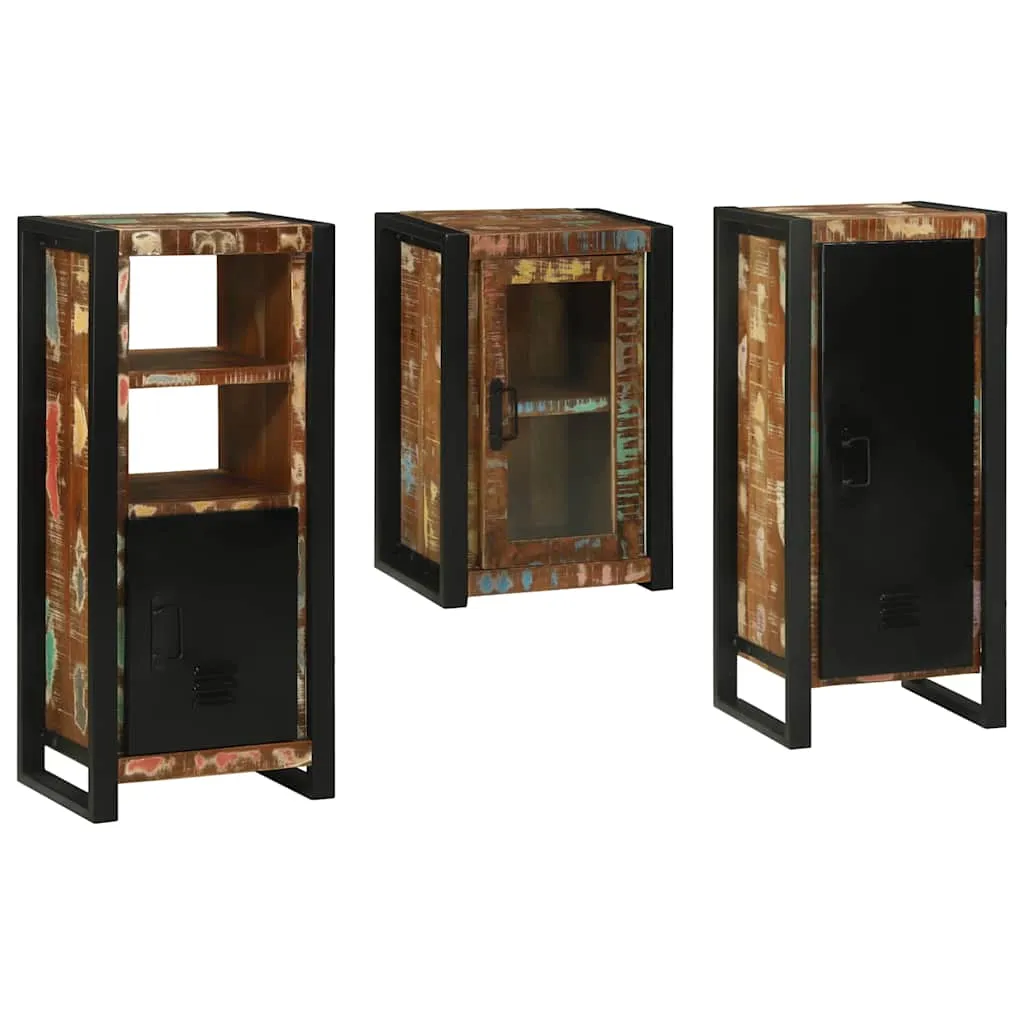 vidaXL Set namještaja za kupaonicu 3 kom. Šareni 40 x 35 x 90 cm - Venlo