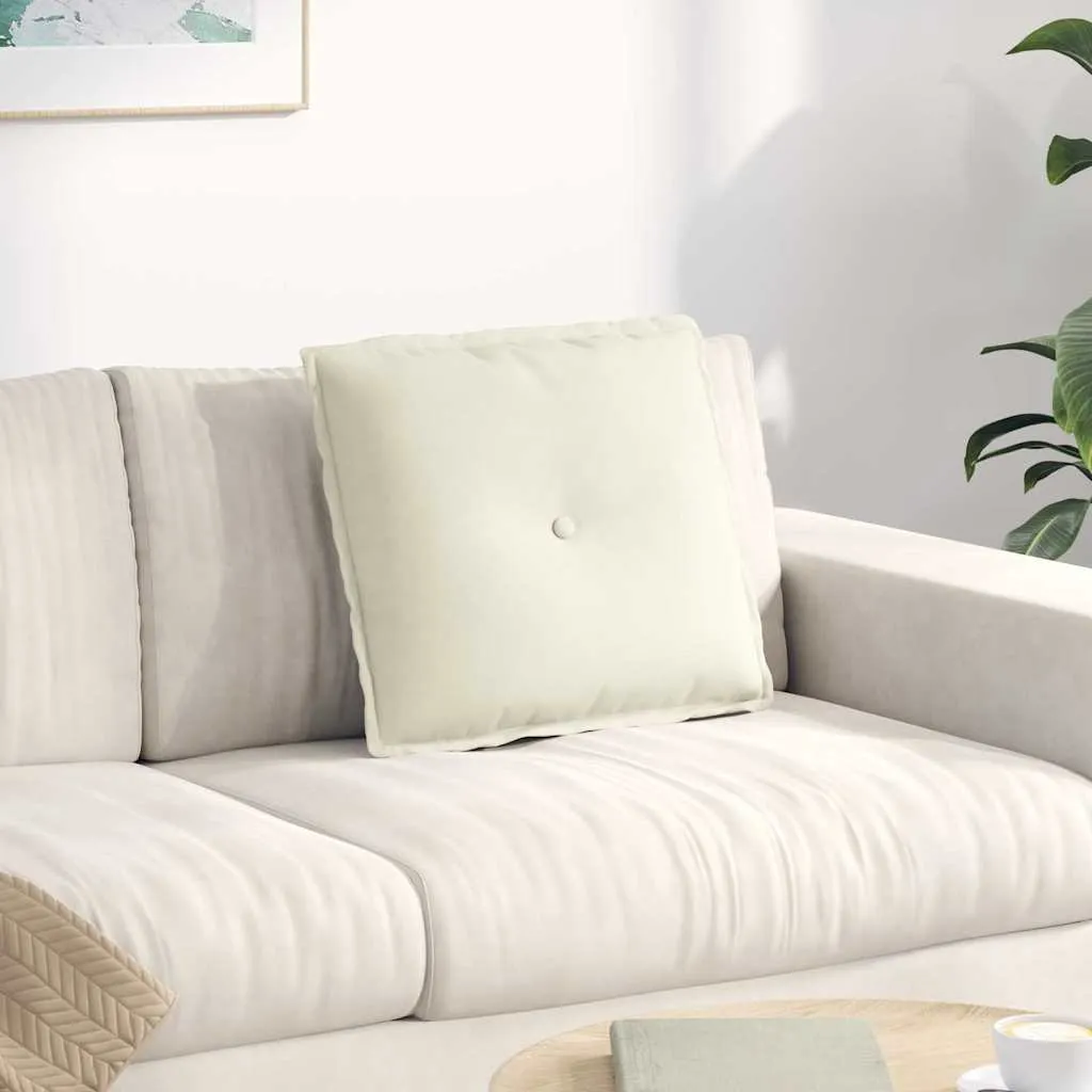 vidaxl jastuk za leđa krem 50 x 45 cm kordura tekstil - slika 1