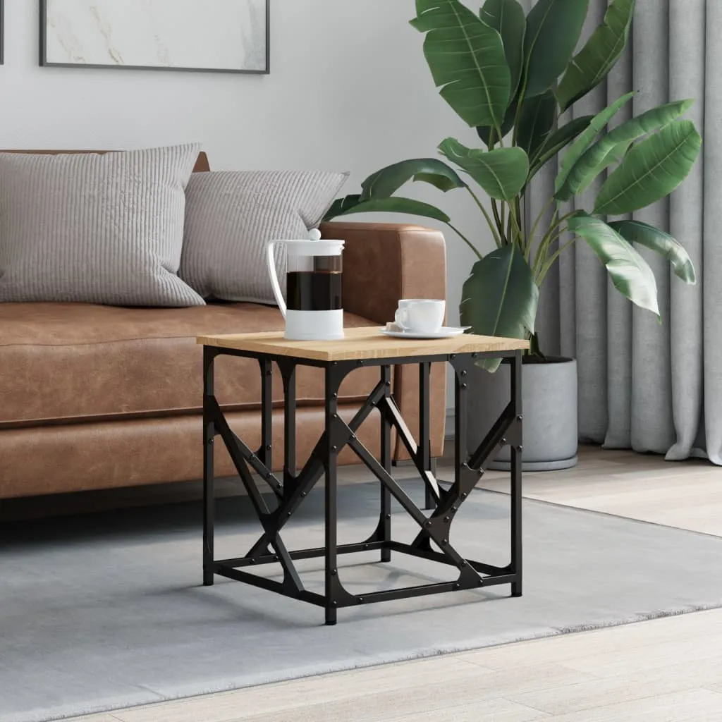 vidaXL Stolić za kavu boja hrasta 45 x 45 x 47,5 cm konstruirano drvo - Venlo