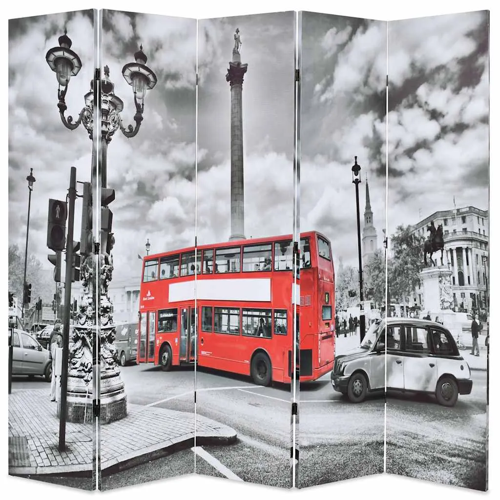 vidaXL Sklopiva sobna pregrada 200 x 170 cm slika londonskog autobusa - Venlo