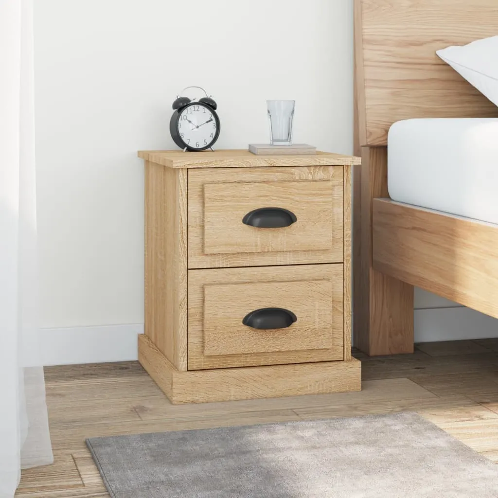 vidaXL Noćni ormarići 2 kom boja hrasta 39x39x47,5cm konstruirano drvo - Venlo