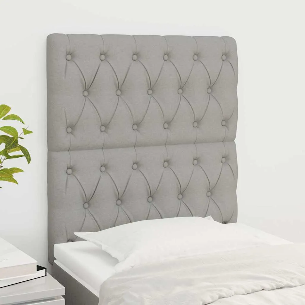 vidaXL Uzglavlje svijetlosivo 80x7x118/128 cm tkanina - Venlo