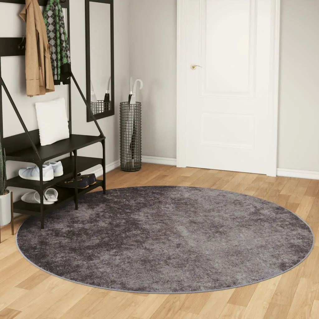 vidaXL Perivi tepih sivi Ø 200 cm - Venlo
