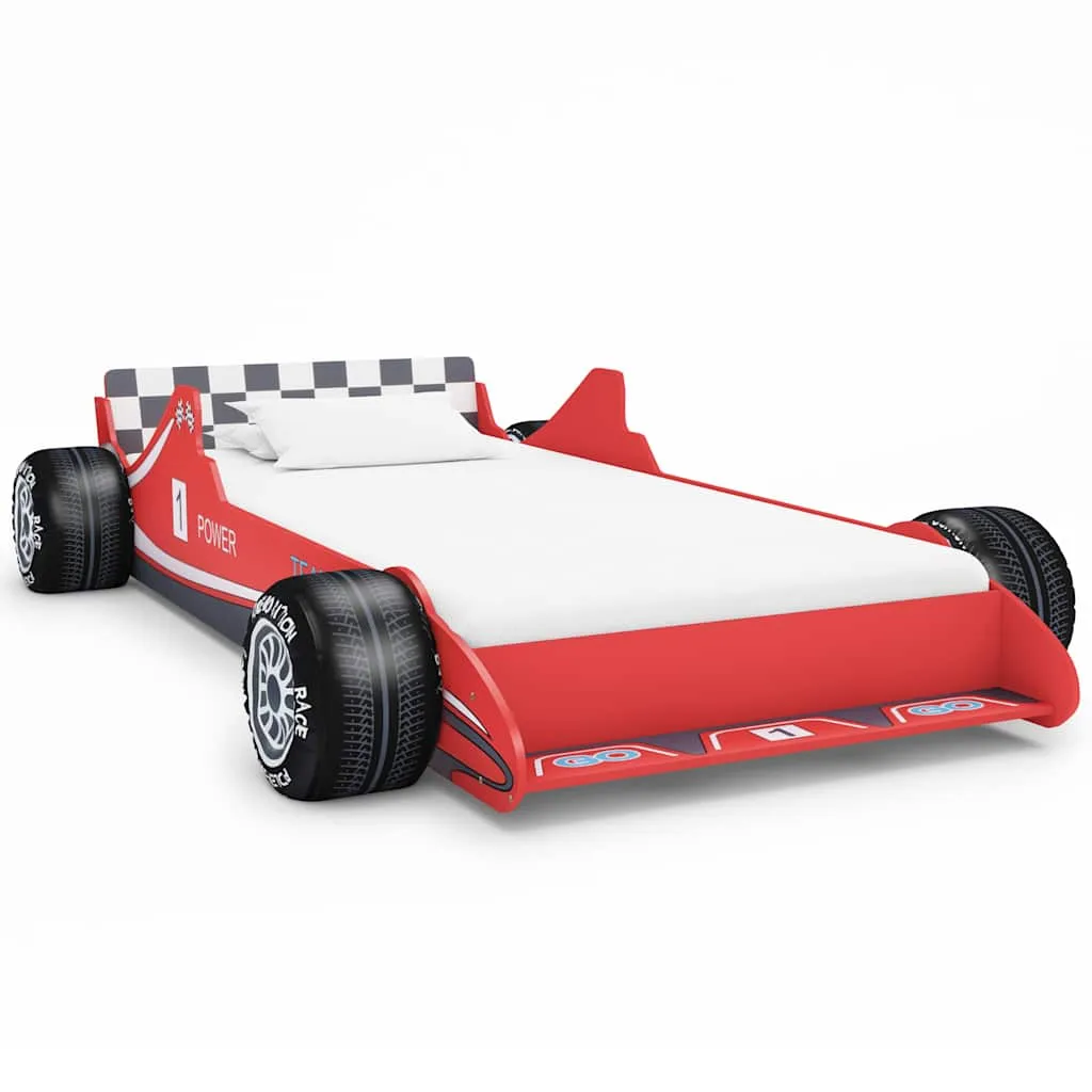 vidaXL Dječji krevet trkaći auto 90 x 200 cm crveni - Venlo